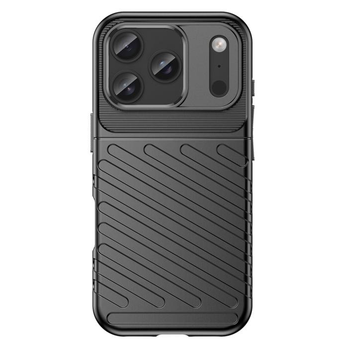 Bild 2, iPhone 18 Pro / 17 Pro Skal TPU Vävt Mönster Svart