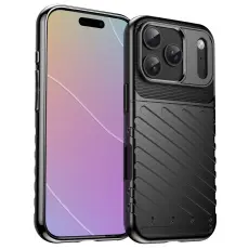 iPhone 18 Pro / 17 Pro Skal TPU V&auml;vt M&ouml;nster Svart