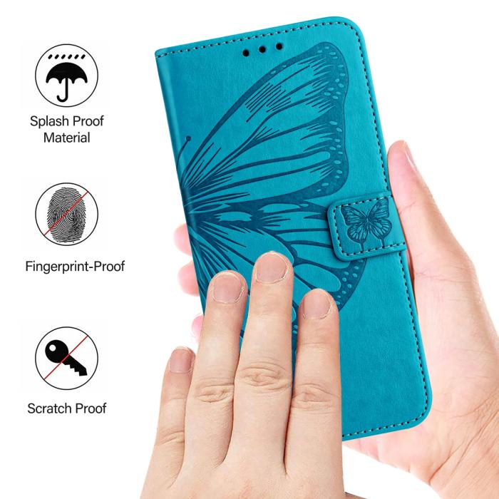 Bild 2, Samsung Galaxy A27 5G Fodral Fjäril Blå