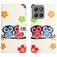 Motorola Moto G86 Power/G86 5G Fodral Med Tryck Ugglor
