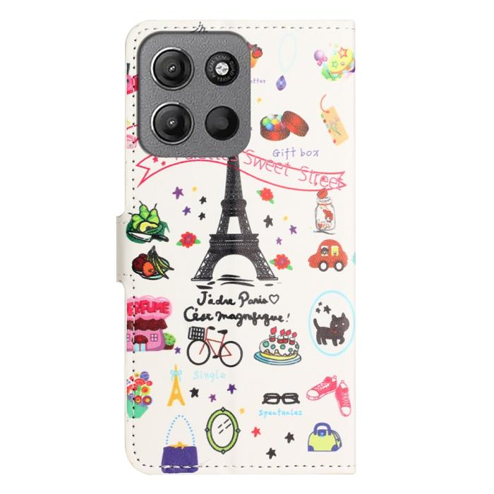 Bild 5, Motorola Moto G86 Power/G86 5G Fodral Med Tryck Eiffeltornet