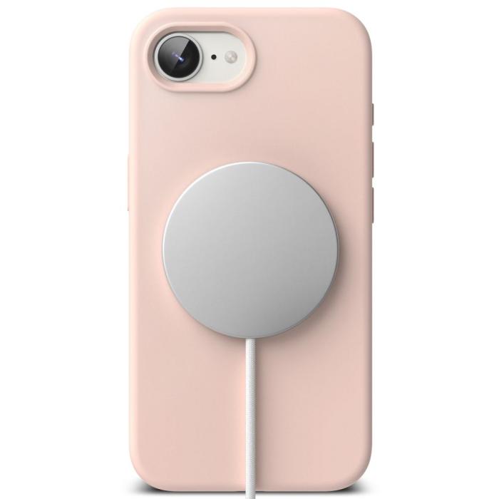 Bild 4, Ringke iPhone 17e / 16e Skal MagSafe Silikon Pink Sand