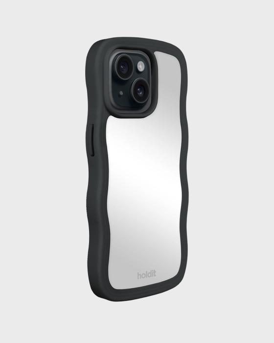 Bild 2, holdit iPhone 15/14/13 Skal Wavy Black Mirror