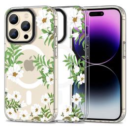 Tech-Protect iPhone 15 Pro Skal MagSafe MagMood Spring Daisy