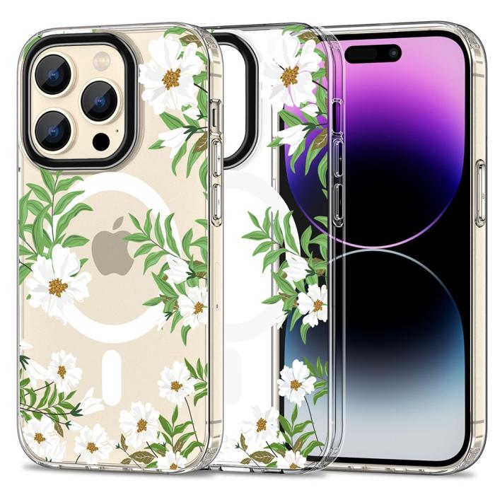 Bild 1, Tech-Protect iPhone 15 Pro Skal MagSafe MagMood Spring Daisy