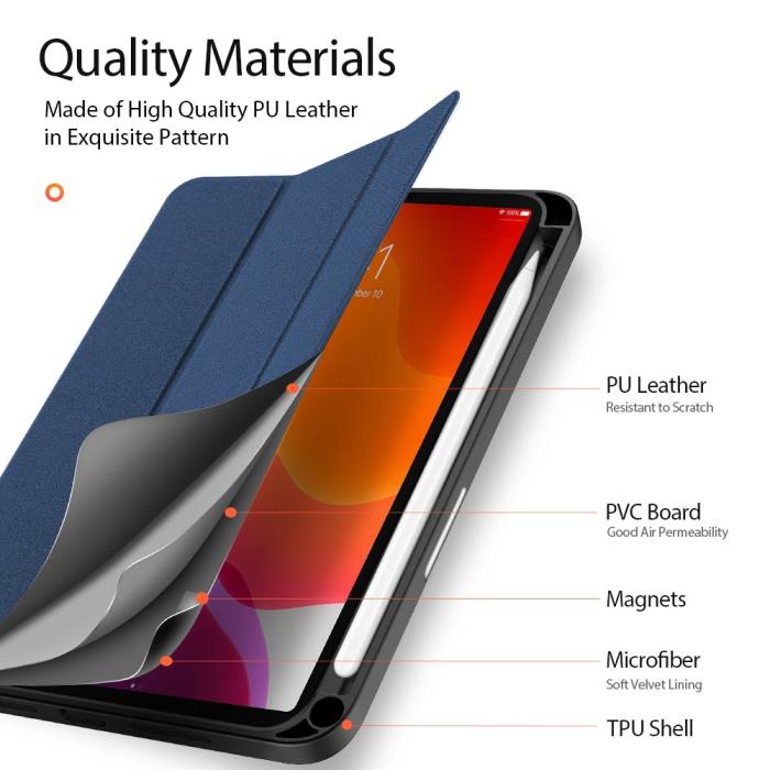 Bild 6, DUX DUCIS iPad Mini 2024/2021 Fodral DOMO Pennhållare Blå