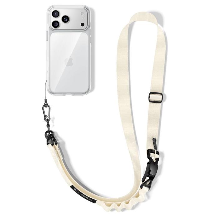 Bild 5, Tech-Protect Mobilsnöre CrossBody Rope Desert Beige