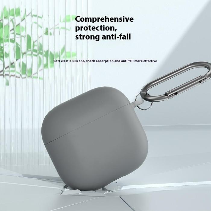 Bild 3, AirPods 4 Skal Med Karbinhake Silikon Ljus Rosa