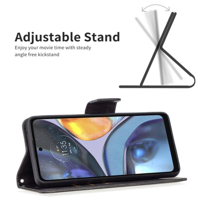 Bild 3, Motorola Moto G22 Fodral Shark Solid Svart