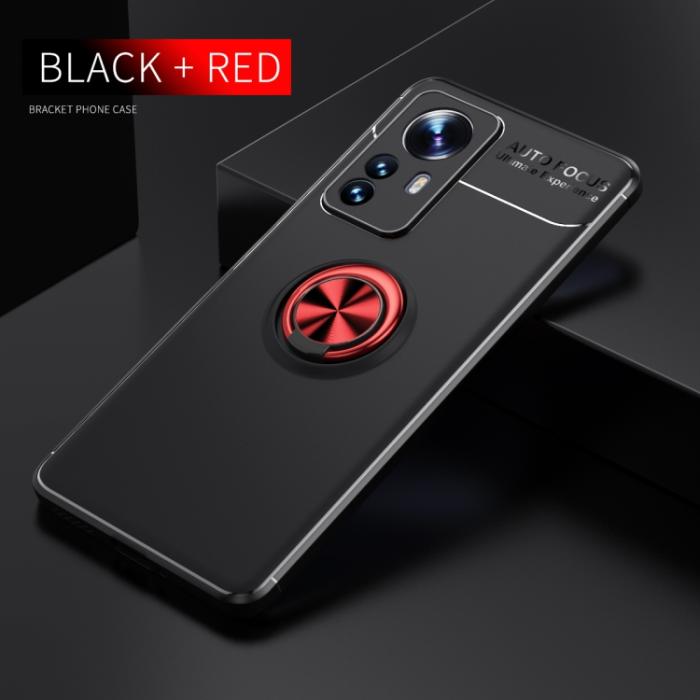 Bild 2, Xiaomi 12 Pro Skal Ring Svart/Röd