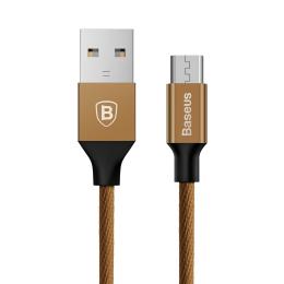 BASEUS 1m Micro-Usb Nylon Kabel - Brun