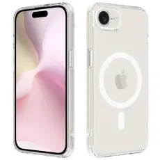 iPhone 17e / 16e Skal MagSafe TPU / Akryl Transparent