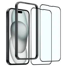 NORTHJO iPhone 15 Sk&auml;rmskydd Helt&auml;ckande H&auml;rdat Glas