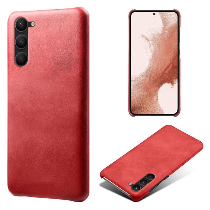 Bild 1, Samsung Galaxy S24 Plus Läderbelagt Skal Röd