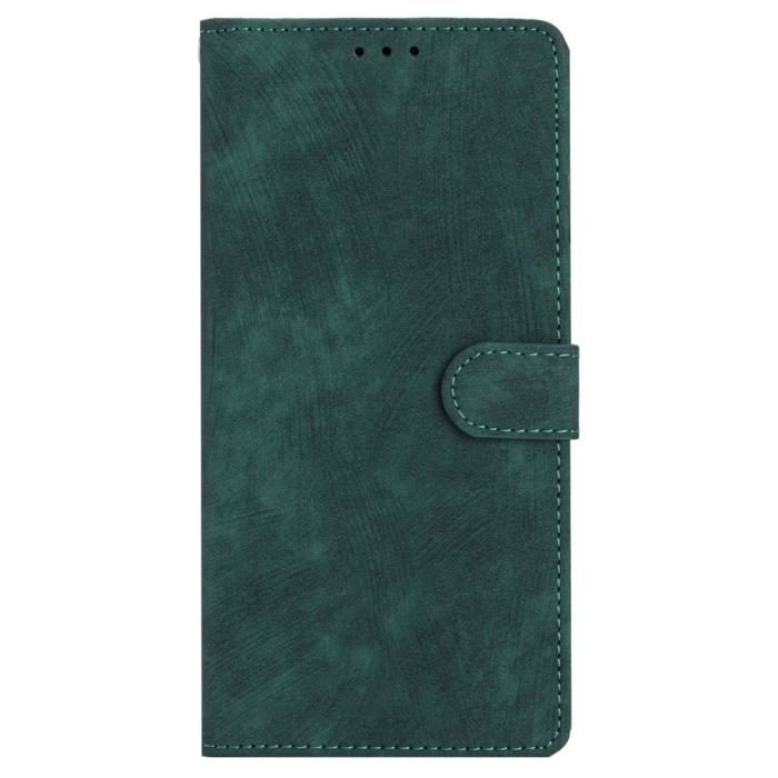 Bild 6, iPhone 15 Plus Fodral Skin Touch Läder Grön