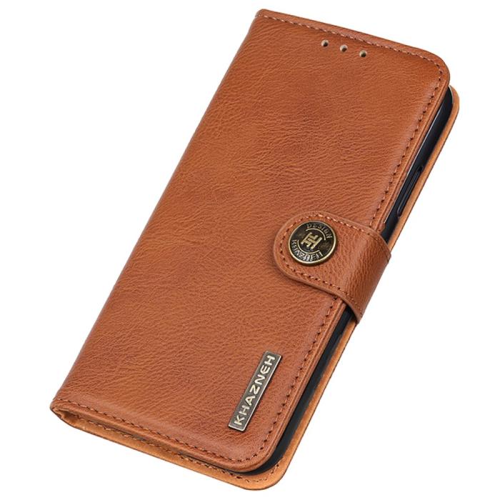 Bild 6, KHAZNEH Motorola Moto G04 4G/G24 4G Läder Fodral Brun