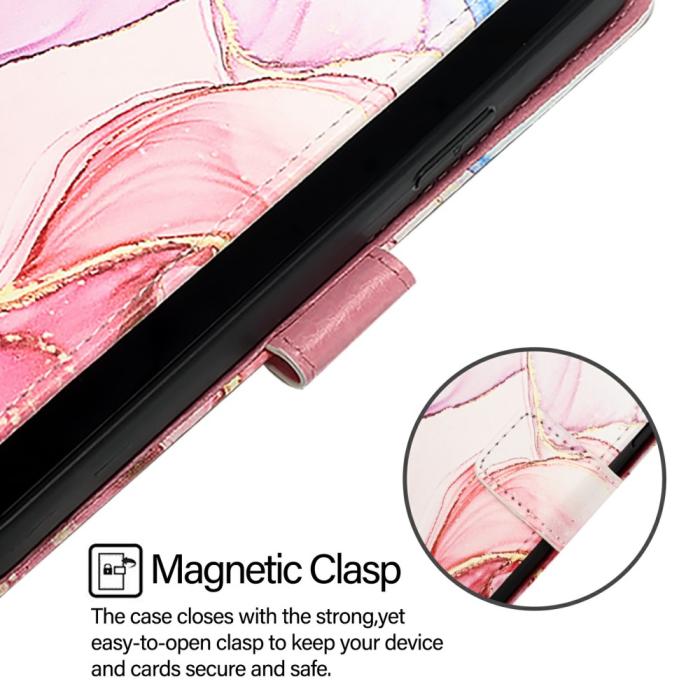 Bild 4, iPhone 16 Pro Max Fodral Marmor Roséguld