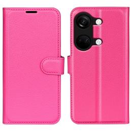 OnePlus Nord 3 5G Fodral Litchi Textur Rosa