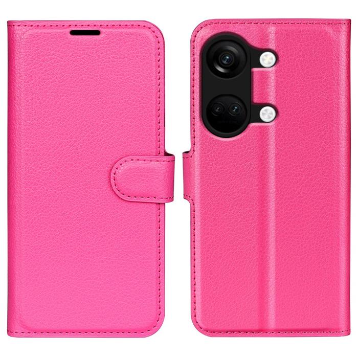 Bild 1, OnePlus Nord 3 5G Fodral Litchi Textur Rosa
