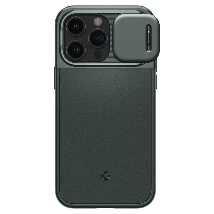 Bild 2, Spigen iPhone 15 Pro Max Skal MagSafe Optik Armor Abyss Green
