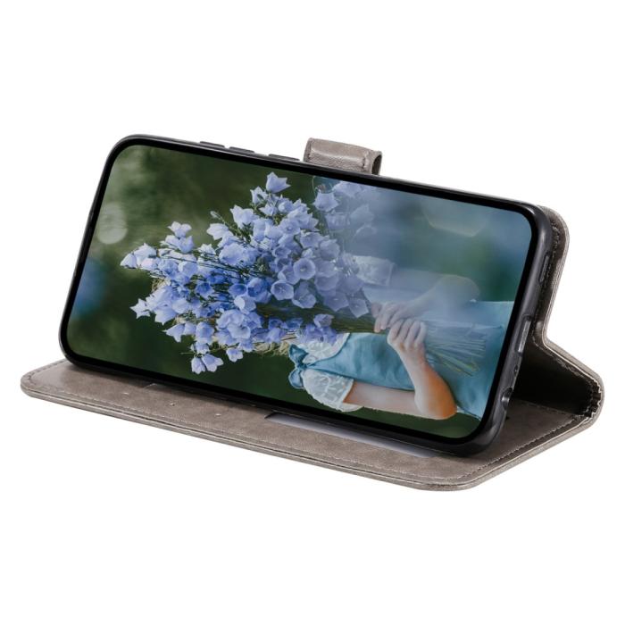 Bild 3, Sony Xperia 1 V Fodral Mandala Läder Grå