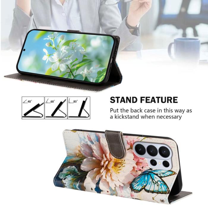 Bild 2, Samsung Galaxy S26 Ultra Fodral Med Tryck Blommor / Fjärilar
