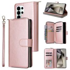 Samsung Galaxy S26 Ultra Fodral Multifuntionellt L&auml;der Ros&eacute;guld