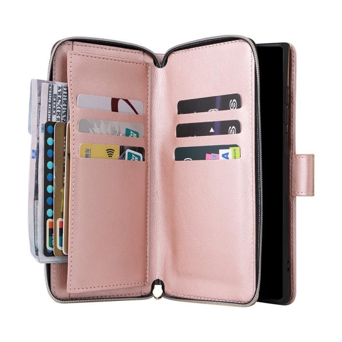 Bild 3, Samsung Galaxy S26 Ultra Fodral Multifuntionellt Läder Roséguld