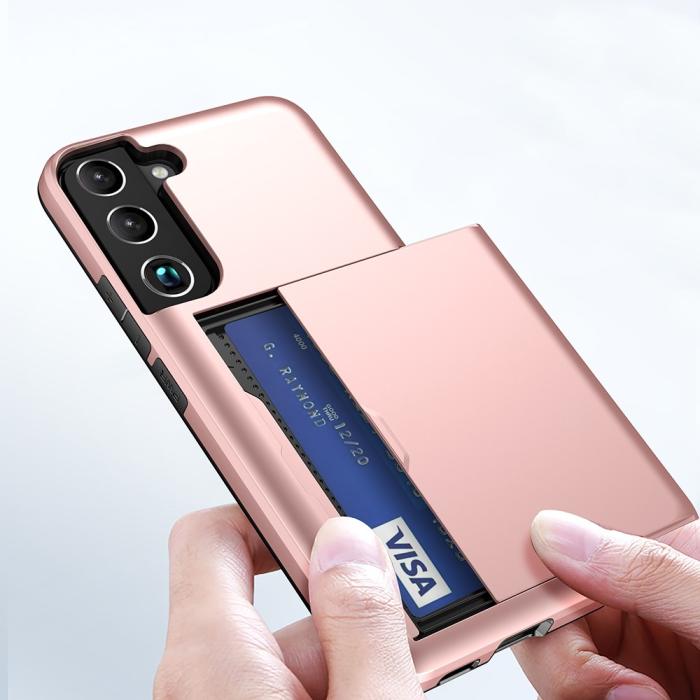 Bild 6, Samsung Galaxy S22 Plus Skal Hybrid Med Kortfack Roséguld