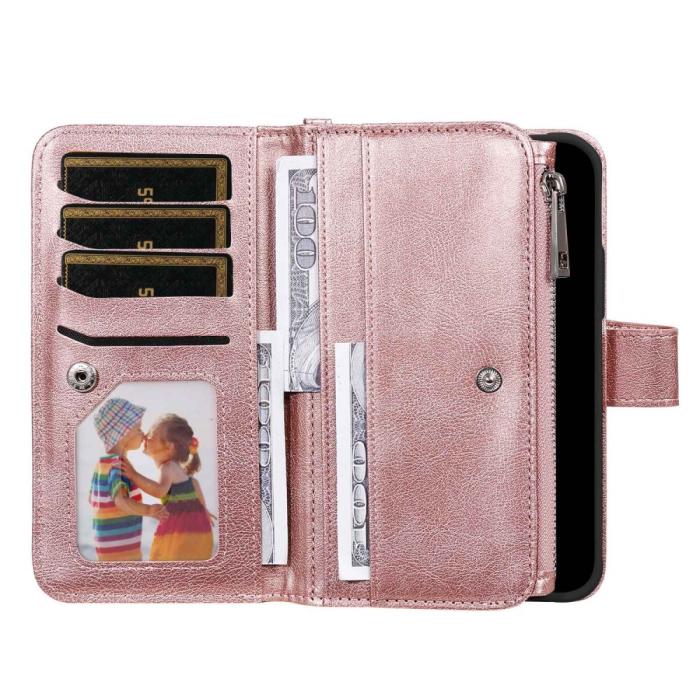 Bild 5, Samsung Galaxy A23 5G 2in1 Magnet Skal / Plånboksfodral Roséguld