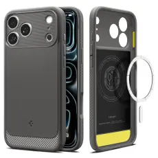 Spigen iPhone 18 Pro / 17 Pro Skal MagSafe Rugged Armor Gr&aring;