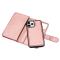 iPhone 12 / 12 Pro - 9-korts 2in1 Magnet/Fodral - Roséguld