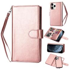 iPhone 12 / 12 Pro - 9-korts 2in1 Magnet/Fodral - Roséguld