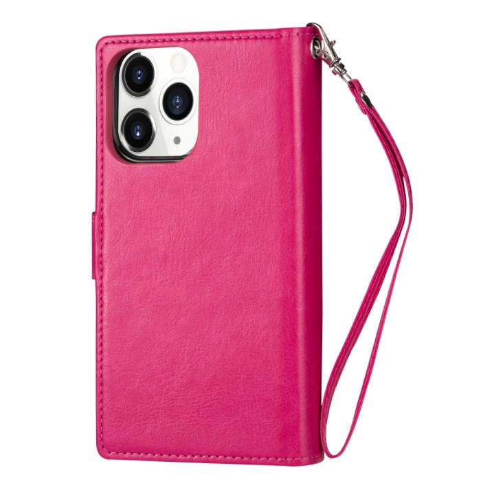 Bild 3, iPhone 12 / 12 Pro - 9-korts 2in1 Magnet/Fodral - Rosa