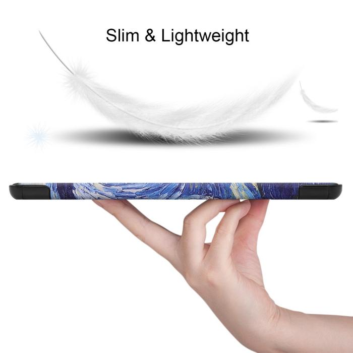 Bild 2, Samsung Galaxy Tab S6 Lite - Tri-Fold Fodral - Brush Painting