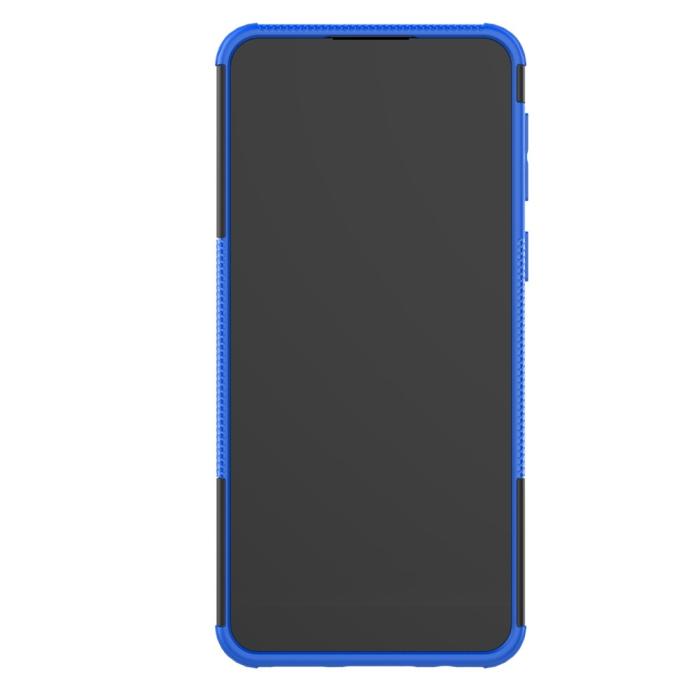 Bild 4, Samsung Galaxy A21 - Ultimata Stöttåliga Skalet med Stöd - Blå