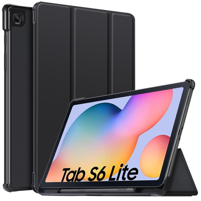 Bild 1, Samsung Galaxy Tab S6 Lite Fodral Bumper Tri-Fold Svart