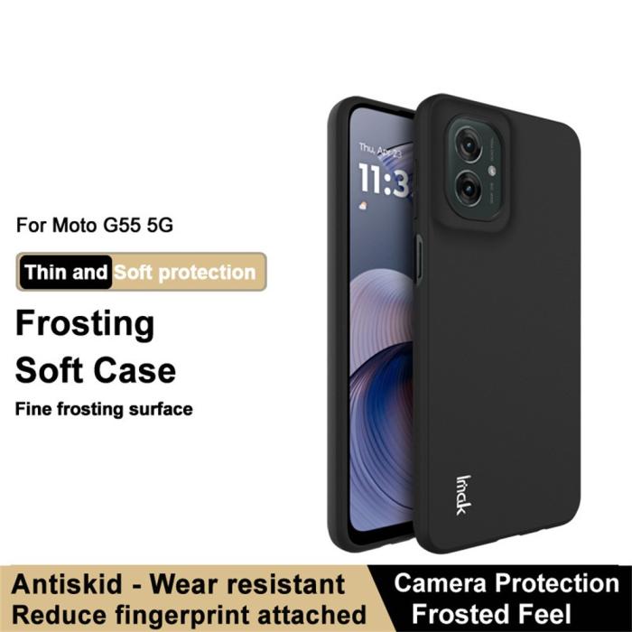 Bild 2, IMAK Motorola Moto G55 5G Skal TPU Svart