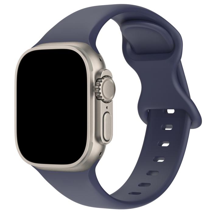 Bild 2, Silikon Armband Butterfly Apple Watch 41/40/38 mm (M/L) Midnight Blue