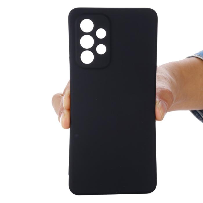 Bild 5, Samsung Galaxy A53 5G Skal Liquid Silikon Med Strap Svart
