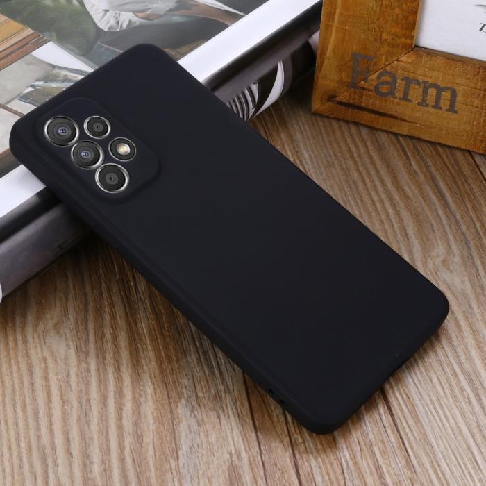 Bild 6, Samsung Galaxy A53 5G Skal Liquid Silikon Med Strap Svart