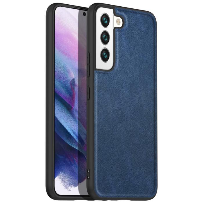 Bild 1, Samsung Galaxy S23 Skal Retro Läder Blå
