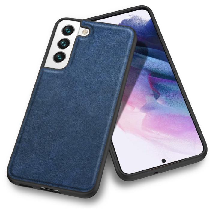 Bild 2, Samsung Galaxy S23 Skal Retro Läder Blå