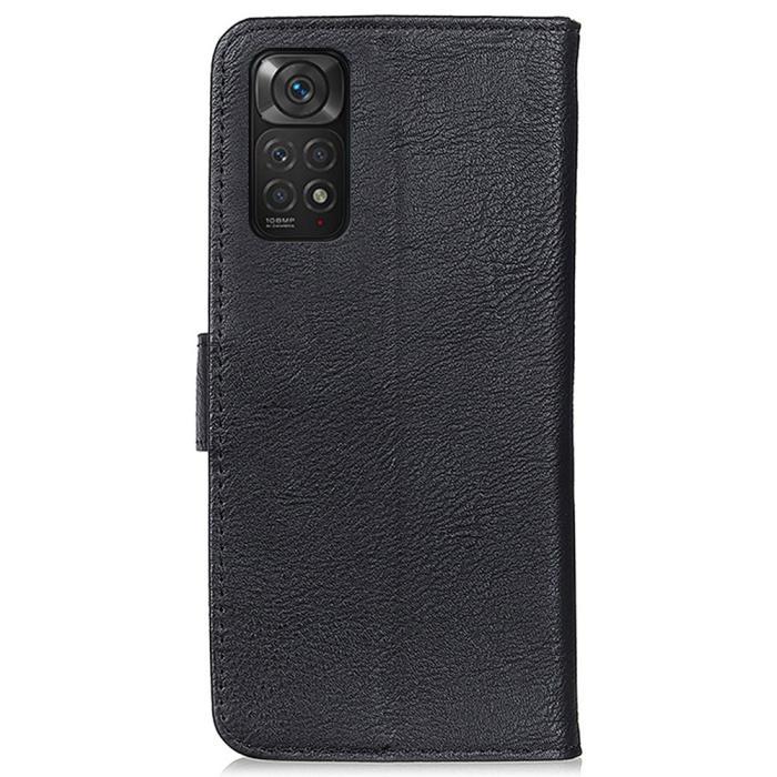 Bild 3, KHAZNEH Xiaomi Redmi Note 11 4G Fodral Läder Svart