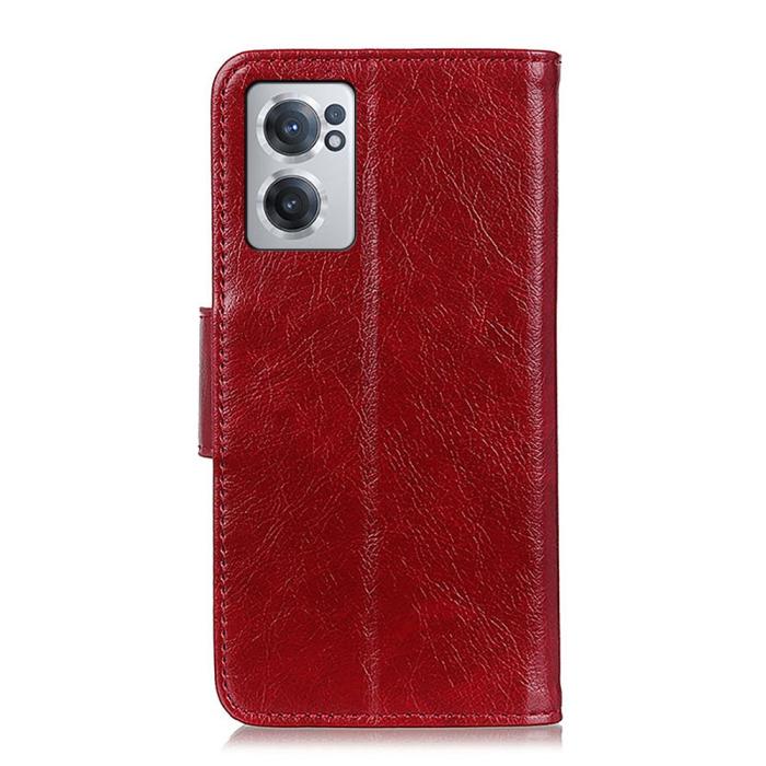 Bild 3, OnePlus Nord CE 2 5G Fodral Split Läder Röd