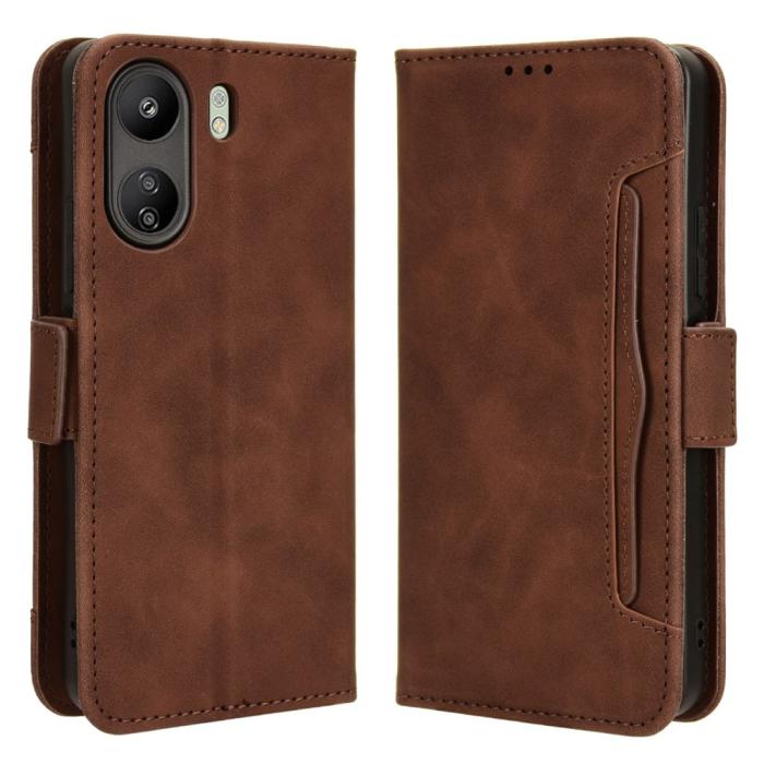 Bild 1, Xiaomi Redmi 13C 4G Fodral Med Avtagbart Kortfodral Brun