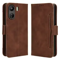 Xiaomi Redmi 13C 4G Fodral Med Avtagbart Kortfodral Brun