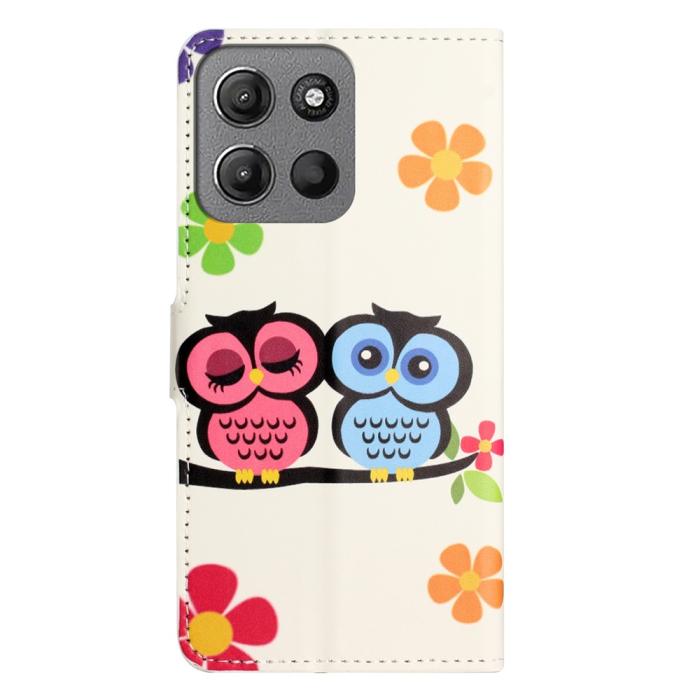 Bild 5, Motorola Moto G86 Power/G86 5G Fodral Med Tryck Ugglor