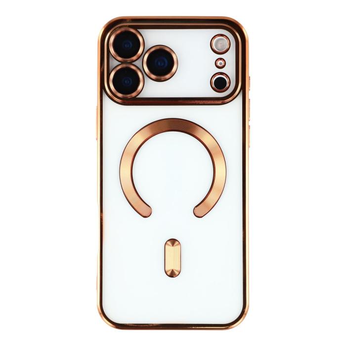 Bild 3, iPhone 17 Pro Skal MagSafe Electroplated TPU Koppar