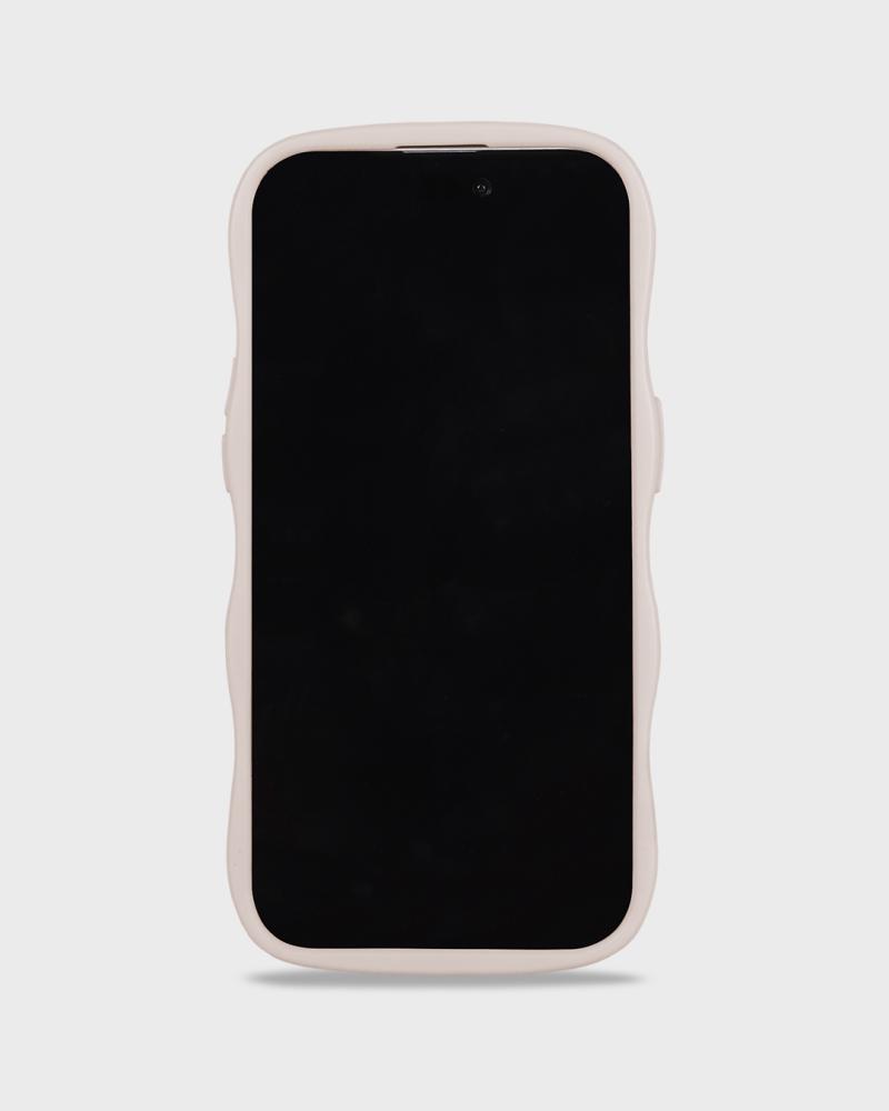 holdit iPhone 12/12 Pro Skal Wavy Light Beige Mirror